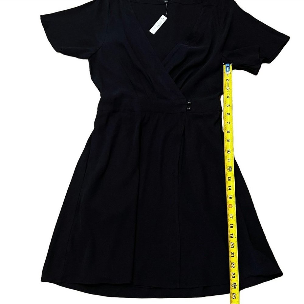 Madewell womens pleated waist wrap mini dress size 4 - Picture 6 of 9